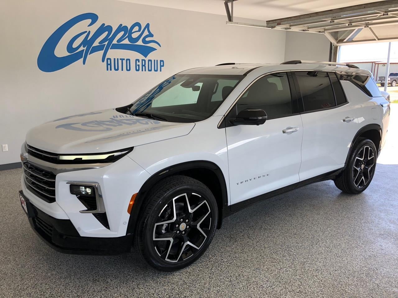 2026 Chevrolet Traverse High Country in Polar White Tricoat — front three-quarter view
