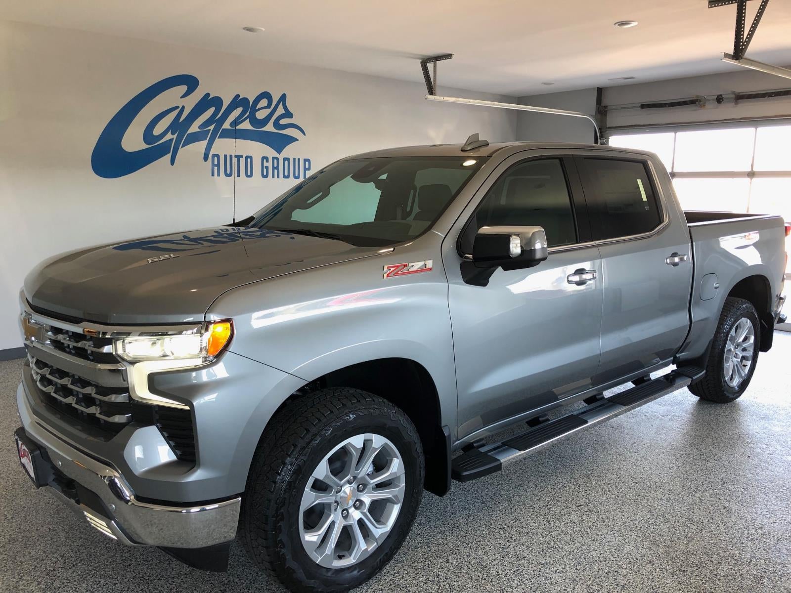 2026 Chevrolet Silverado 1500 LTZ in Sterling Gray Metallic — front three-quarter view