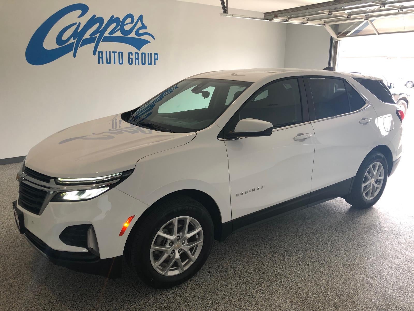 2023 Chevrolet Equinox LT in Summit White — front three-quarter view